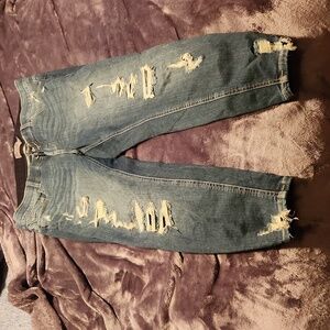 Torrid Bombshell Skinny Premium Stretch Distressed Jeans Size 18 Short